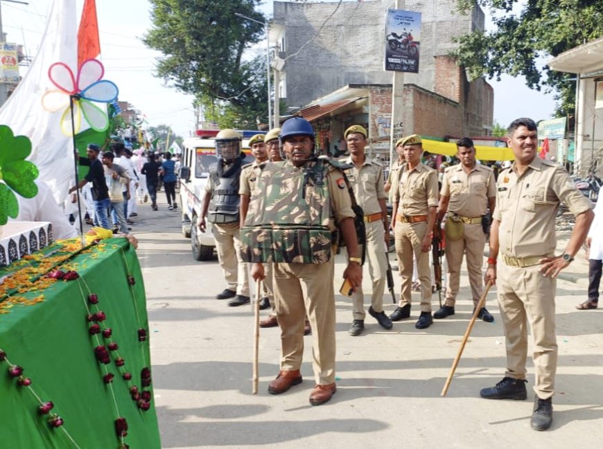 कौशाम्बी में हर्षोल्लास के साथ निकला ईद-मिलादुन्नबी का जुलूस
